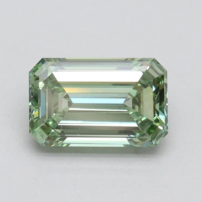 0.96 Ct. Fancy Intense Pacific Green Emerald Lab Grown Diamond