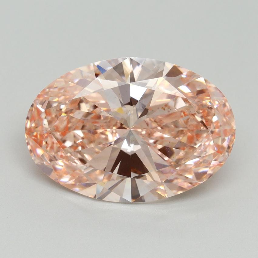 6.05 Ct. Fancy Vivid Pink Oval Lab Grown Diamond