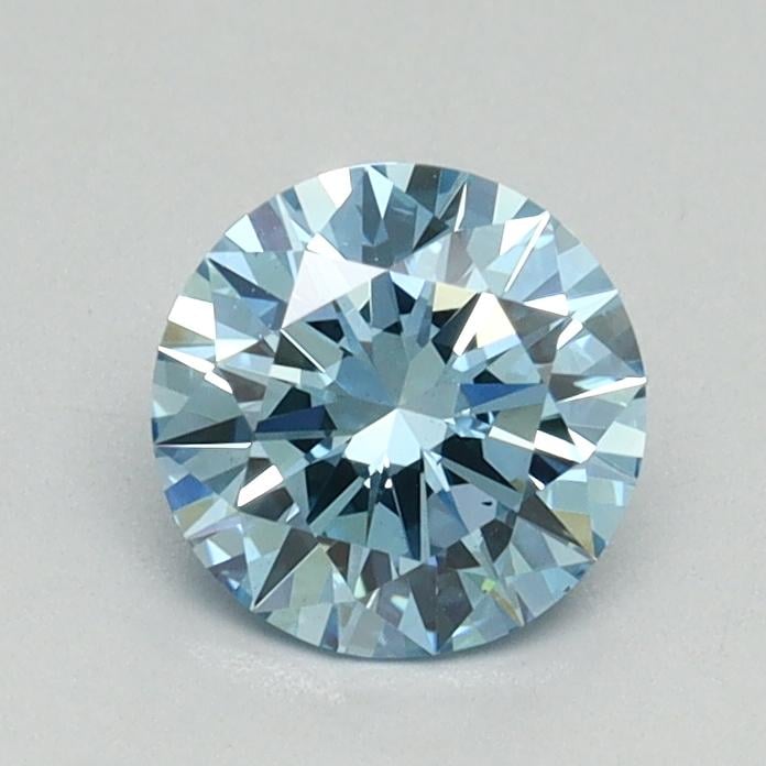 0.81 Ct. Fancy Vivid Blue Round Lab Grown Diamond