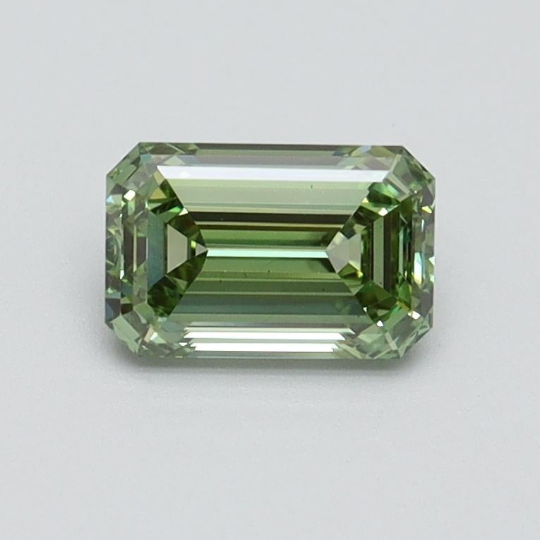 0.70 Ct. Fancy Vivid Green Emerald Lab Grown Diamond