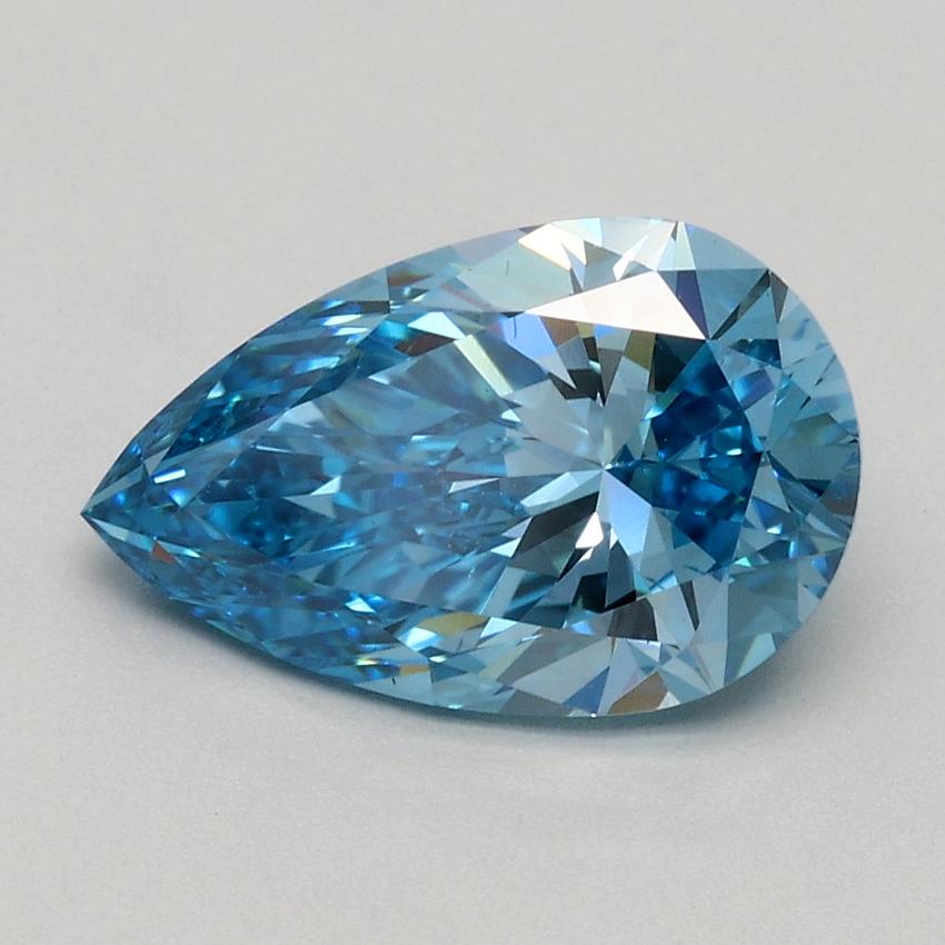 1.50 Ct. Fancy Vivid Blue Pear Lab Grown Diamond