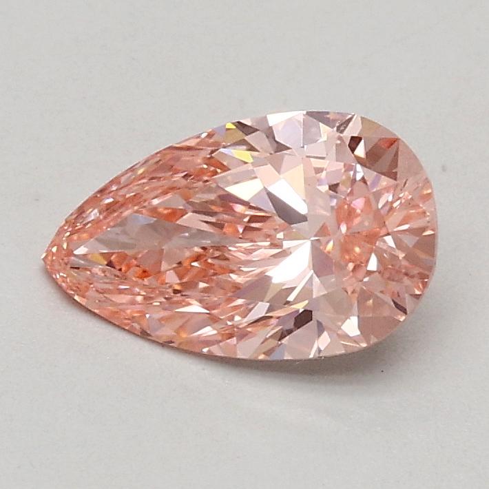 0.53 Ct. Fancy Intense Pink Pear Lab Grown Diamond