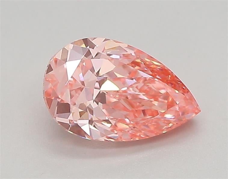 0.77 Ct. Fancy Vivid  Pink Pear Lab Grown Diamond