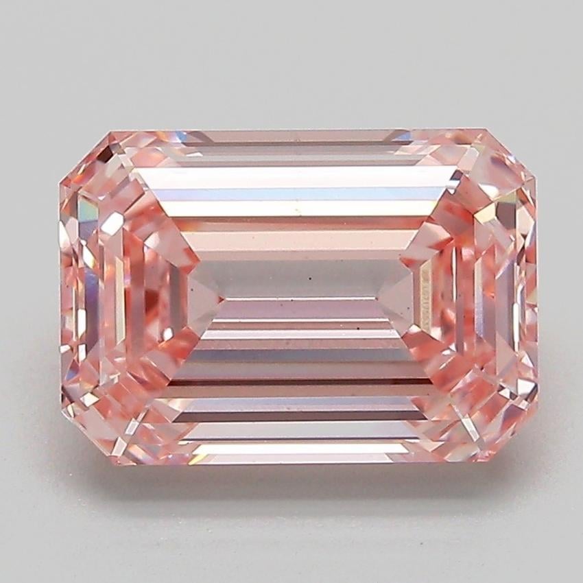 3.05 Ct. Fancy Intense Pink Emerald Lab Grown Diamond