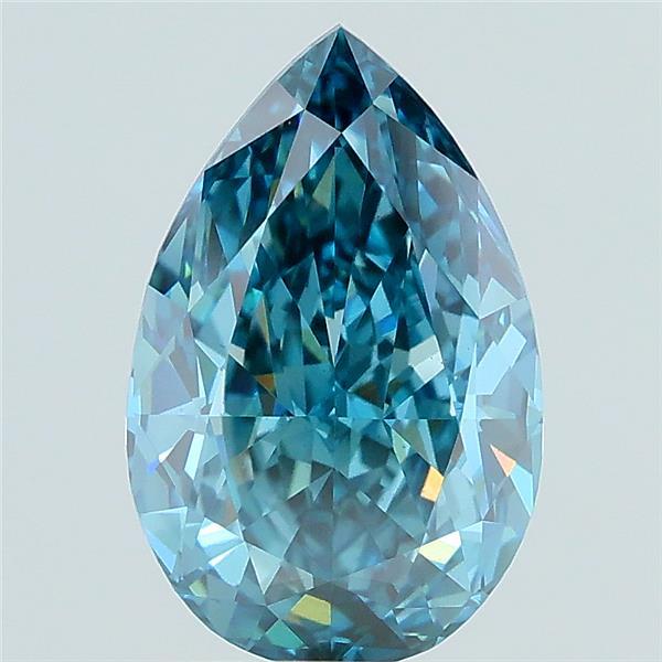 2.38 Ct. Fancy Vivid Blue Pear Lab Grown Diamond