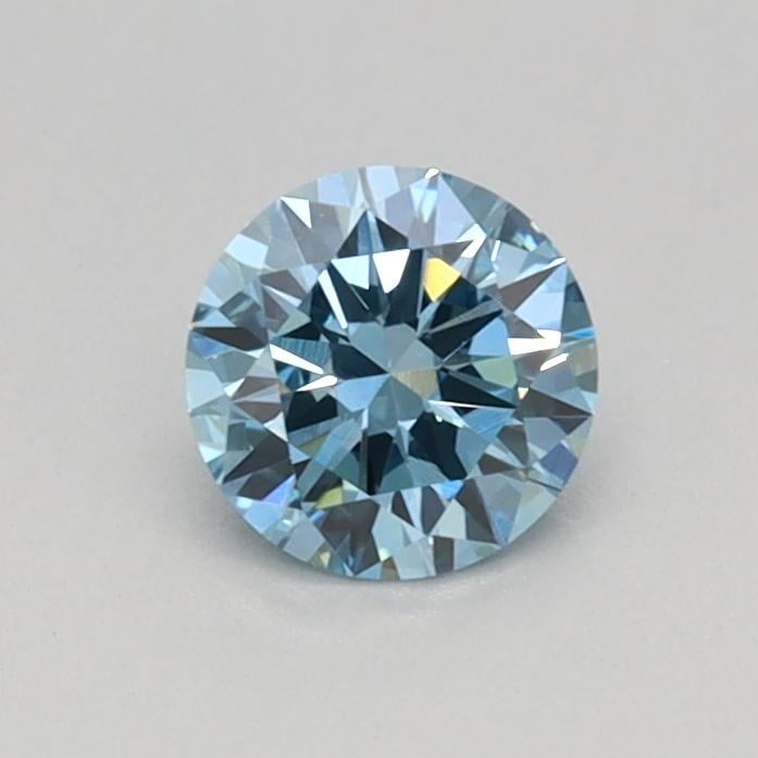 0.33 Ct. Fancy Vivid Blue Round Lab Grown Diamond