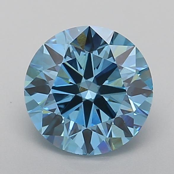 2.05 Ct. Fancy Vivid Blue Round Lab Grown Diamond