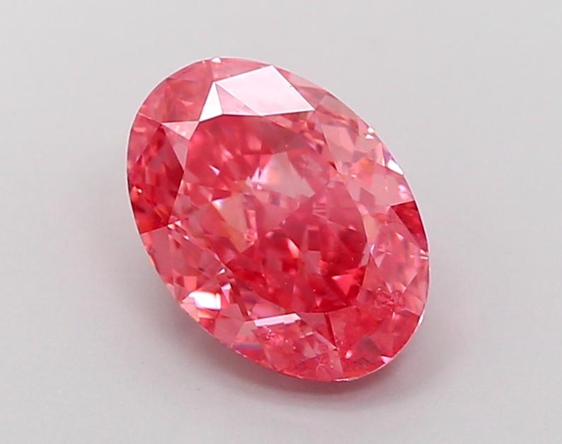 2.08 Ct. Fancy Vivid Pink Oval Lab Grown Diamond