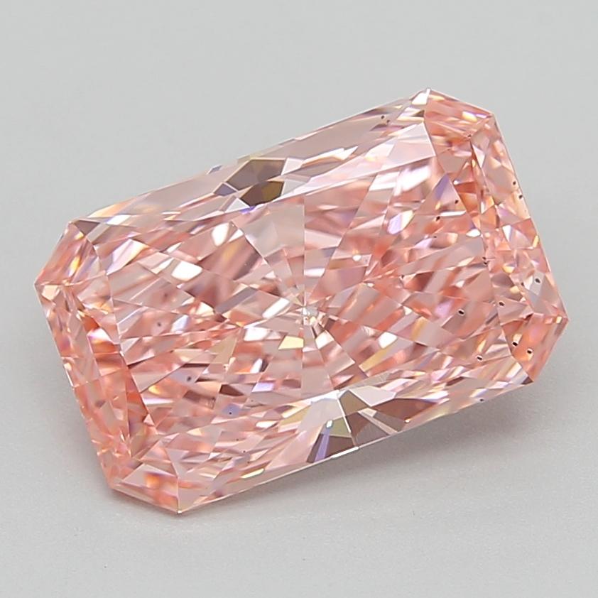 5.00 Ct. Fancy Vivid  Pink Radiant Lab Grown Diamond