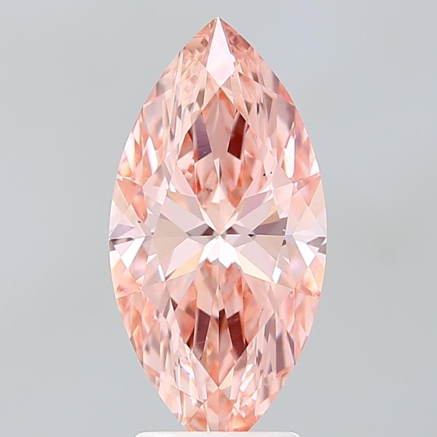 3.00 Ct. Fancy Vivid Pink Marquise Lab Grown Diamond