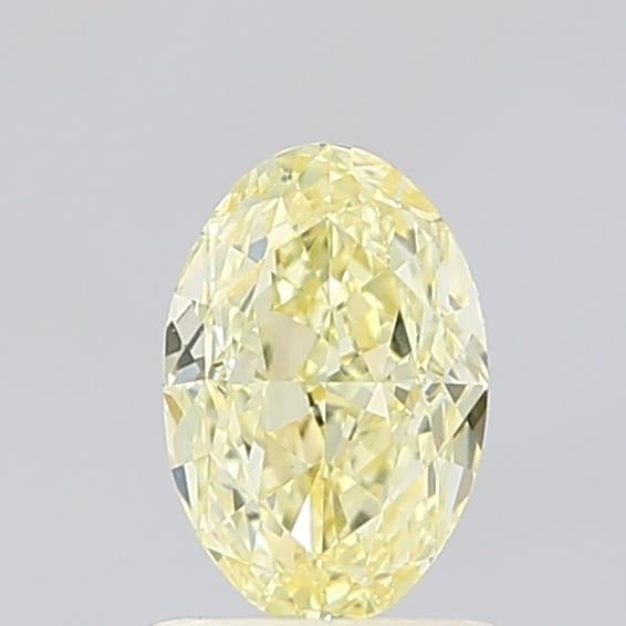 1.09 Ct. Fancy Light Yellow Oval Lab Grown Diamond