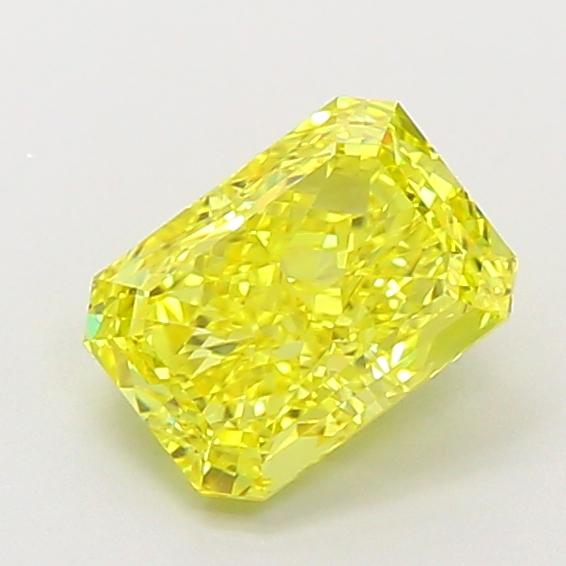 1.37 Ct. Fancy Vivid Yellow Radiant Lab Grown Diamond