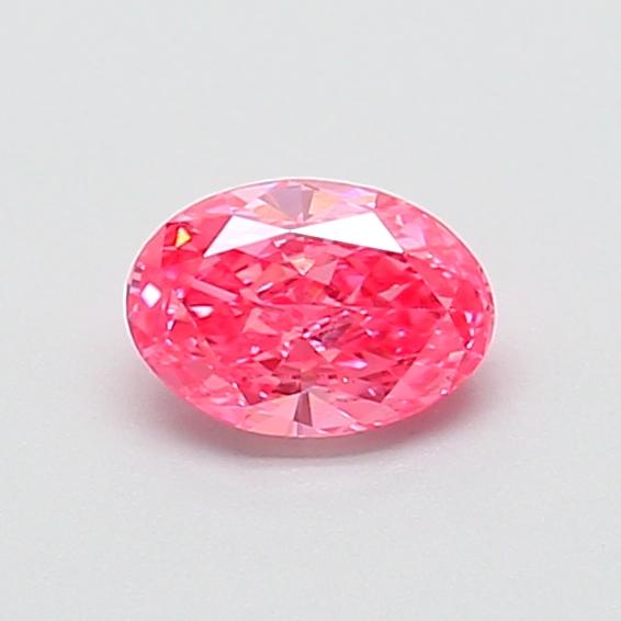 0.54 Ct. Fancy Vivid Pink Oval Lab Grown Diamond