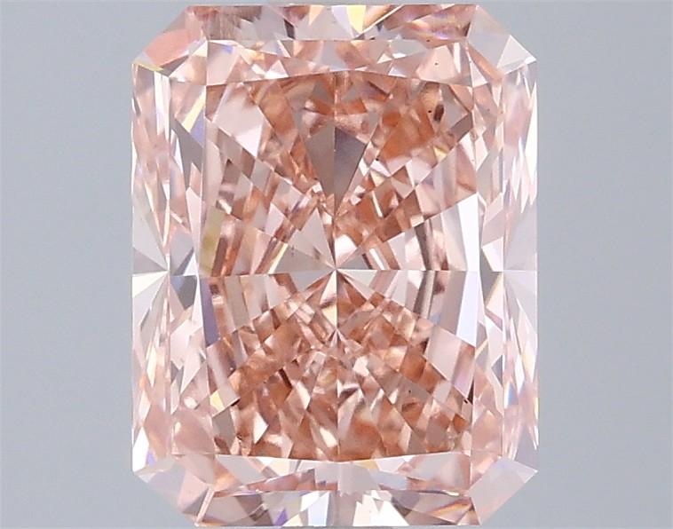 2.49 Ct. Fancy Vivid  Pink Radiant Lab Grown Diamond