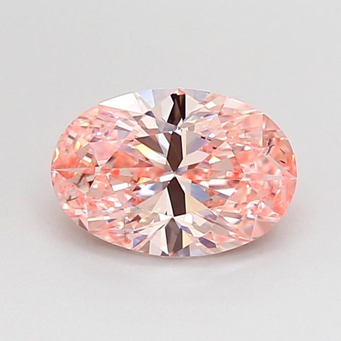 1.02 Ct. Fancy Intense Pink Oval Lab Grown Diamond