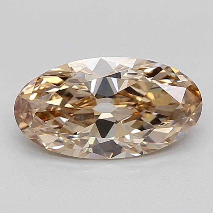 2.04 Ct. Light  Brown Oval Lab Grown Diamond