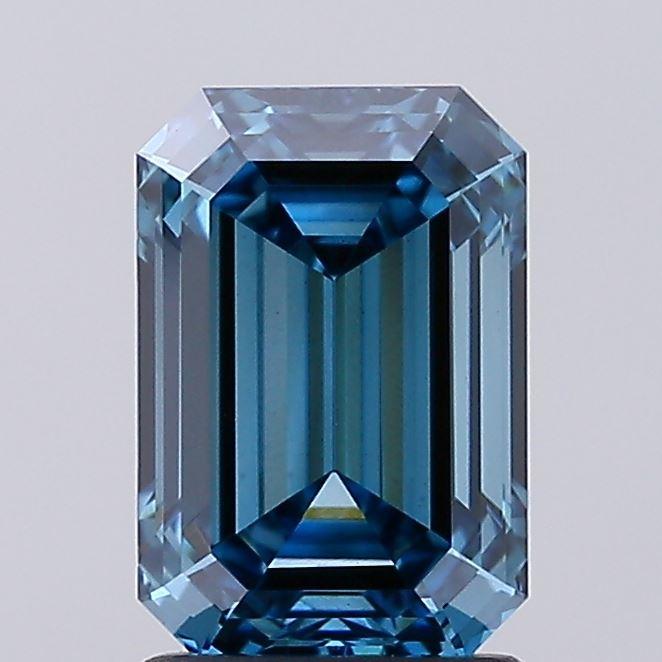 1.96 Ct. Fancy Vivid Blue Emerald Lab Grown Diamond