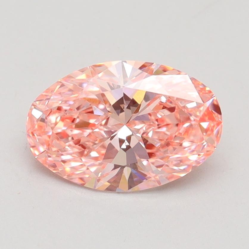 1.21 Ct. Fancy Vivid Pink Oval Lab Grown Diamond
