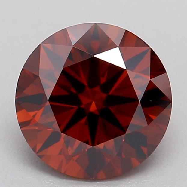 0.85 Ct. Fancy Deep Orange Round Lab Grown Diamond