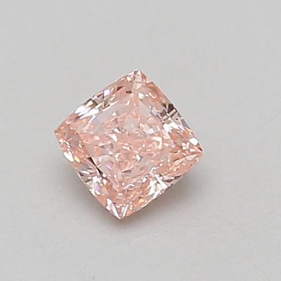 0.51 Ct. Fancy Vivid Pink Cushion Lab Grown Diamond