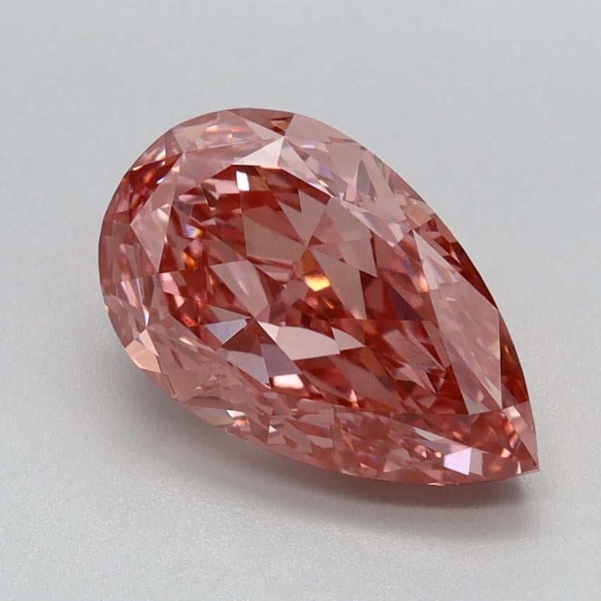 1.61 Ct. Fancy Vivid Pink Pear Lab Grown Diamond