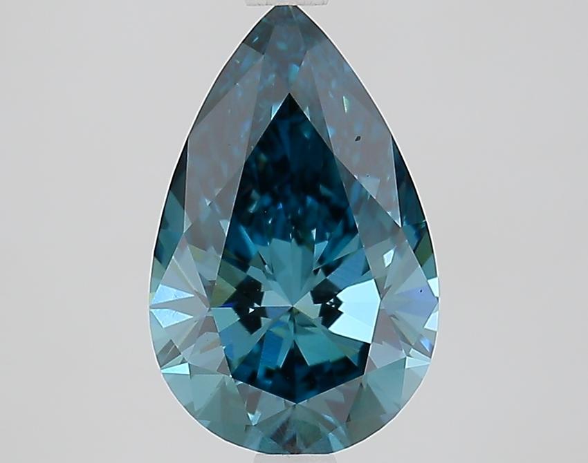 2.12 Ct. Fancy Deep Blue Pear Lab Grown Diamond