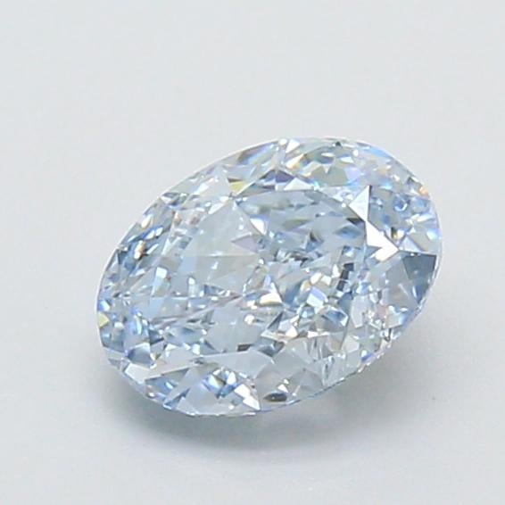 1.02 Ct. Fancy Vivid Blue Oval Lab Grown Diamond