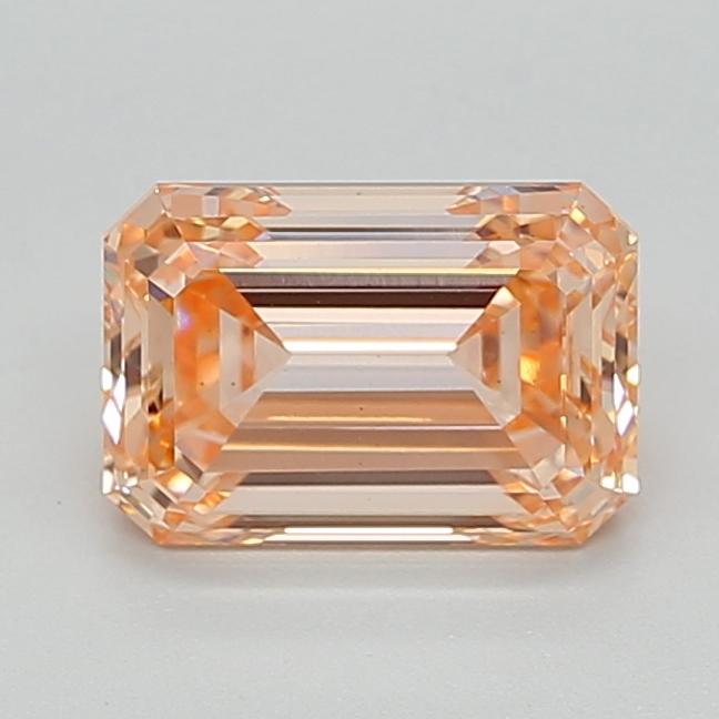 2.41 Ct. Fancy Intense  Orange Emerald Lab Grown Diamond