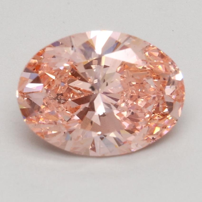 1.50 Ct. Fancy Intense Pink Oval Lab Grown Diamond