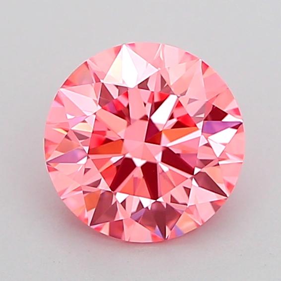 1.07 Ct. Fancy Vivid Pink Round Lab Grown Diamond