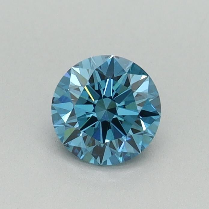 0.46 Ct. Fancy Vivid Blue Round Lab Grown Diamond