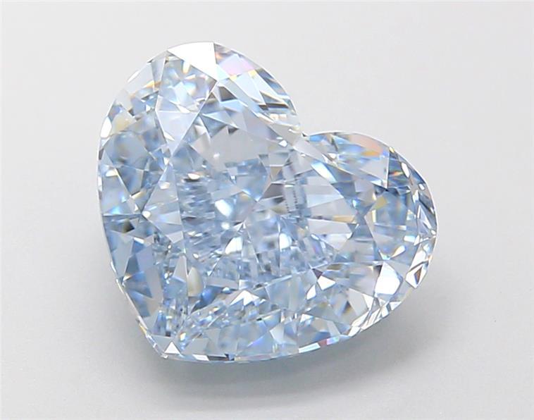 3.76 Ct. Fancy  Blue Heart Lab Grown Diamond
