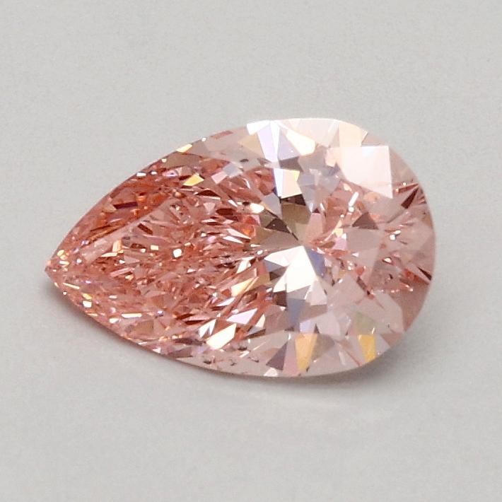 0.50 Ct. Fancy Vivid Pink Pear Lab Grown Diamond