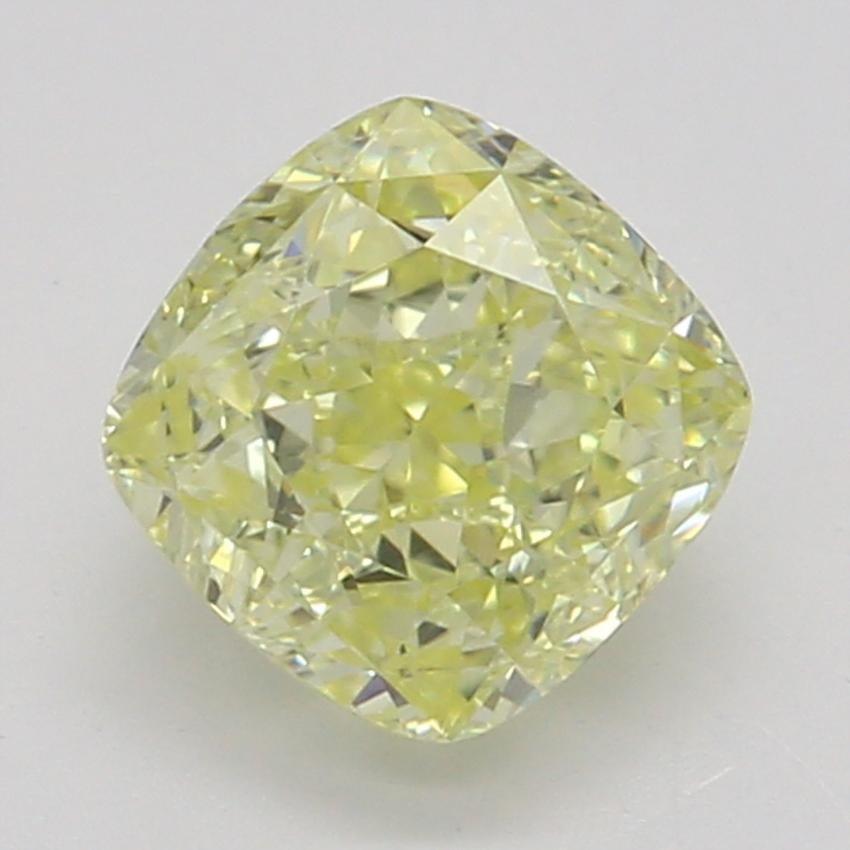 0.59 Ct. Fancy Yellow Cushion Diamond