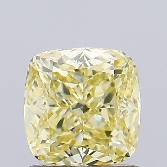 1.04 Ct. Fancy Intense Yellow Cushion Lab Grown Diamond