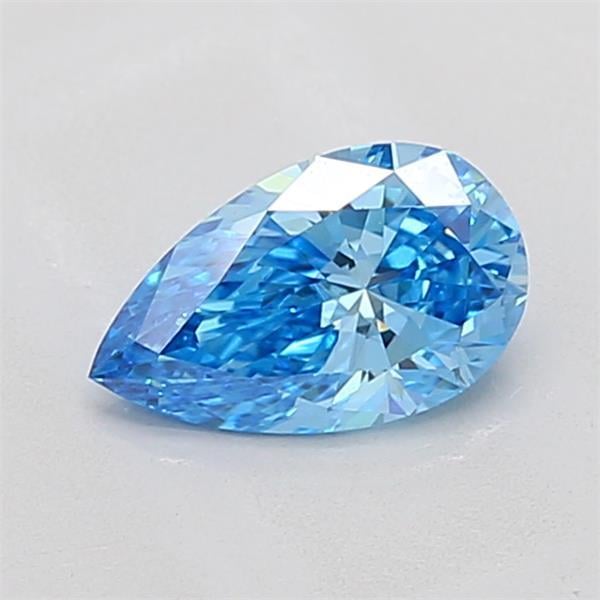 0.81 Ct. Fancy Vivid  Blue Pear Lab Grown Diamond