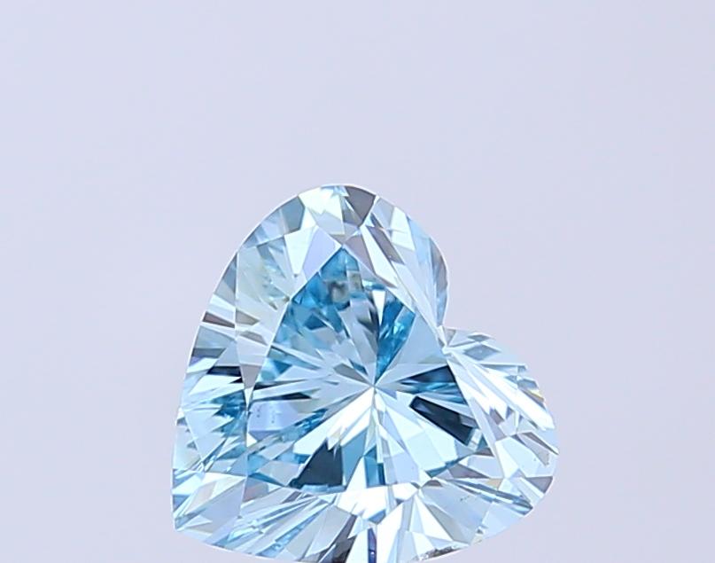 1.51 Ct. Fancy Intense Blue Heart Lab Grown Diamond