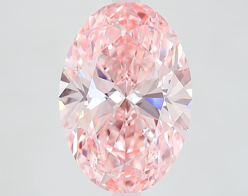 5.88 Ct. Fancy Vivid Pink Oval Lab Grown Diamond