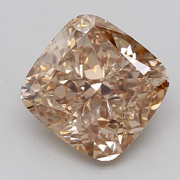 3.06 Ct. Fancy Light  Brown Cushion Lab Grown Diamond
