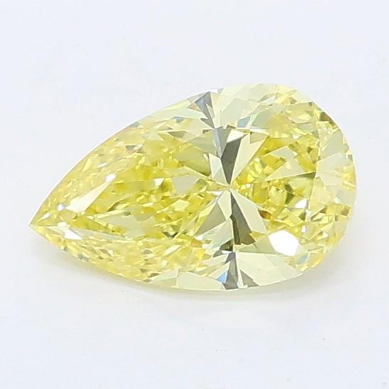 0.52 Ct. Fancy Intense Yellow Pear Lab Grown Diamond