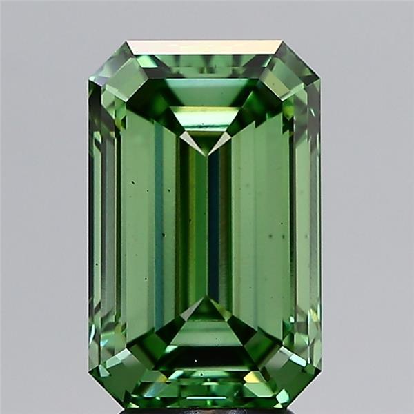5.02 Ct. Fancy Vivid Green Emerald Lab Grown Diamond