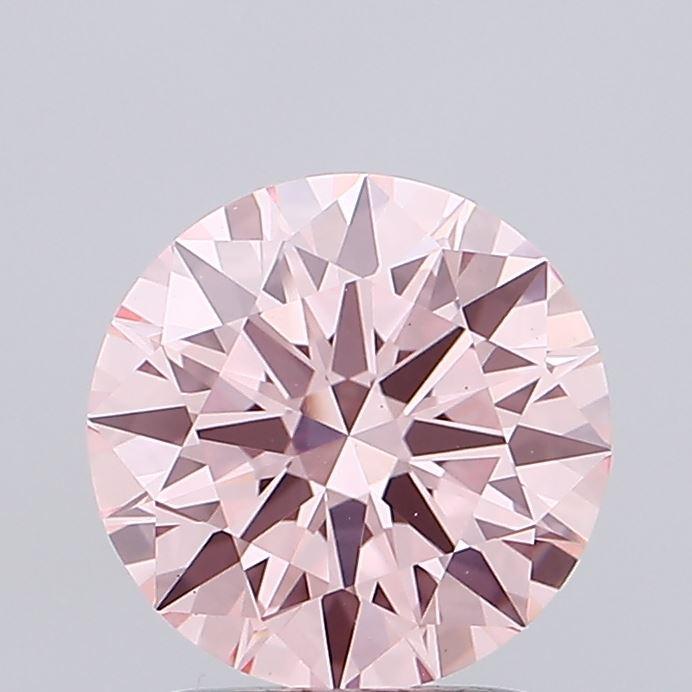 2.07 Ct. Fancy Vivid Pink Round Lab Grown Diamond