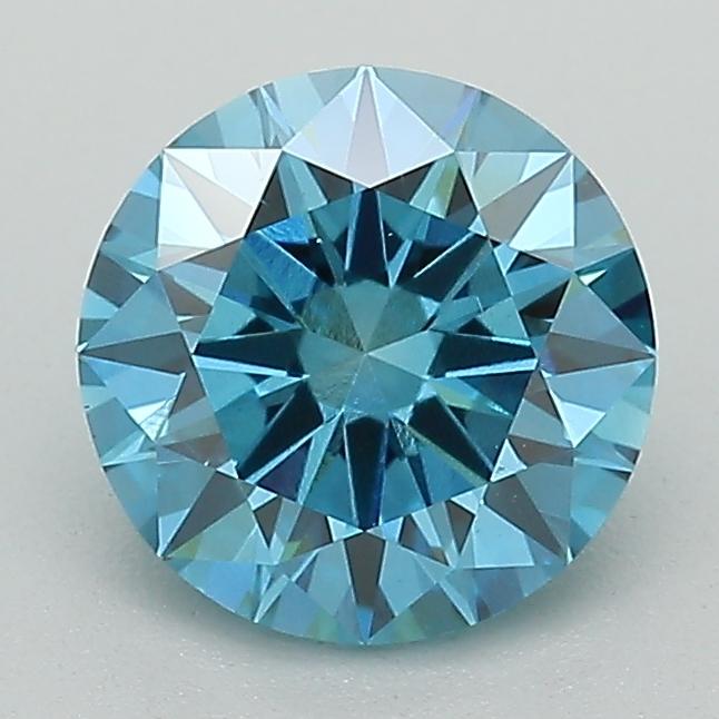 1.50 Ct. Fancy Vivid Blue Round Lab Grown Diamond