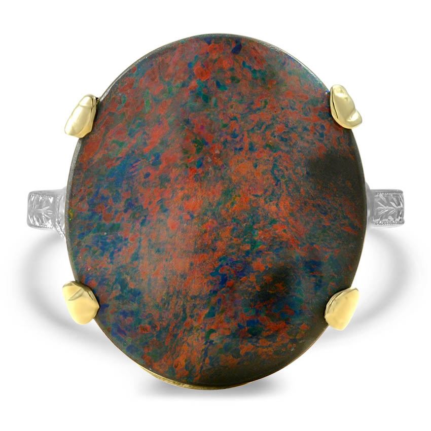 Edwardian Opal Cocktail Ring