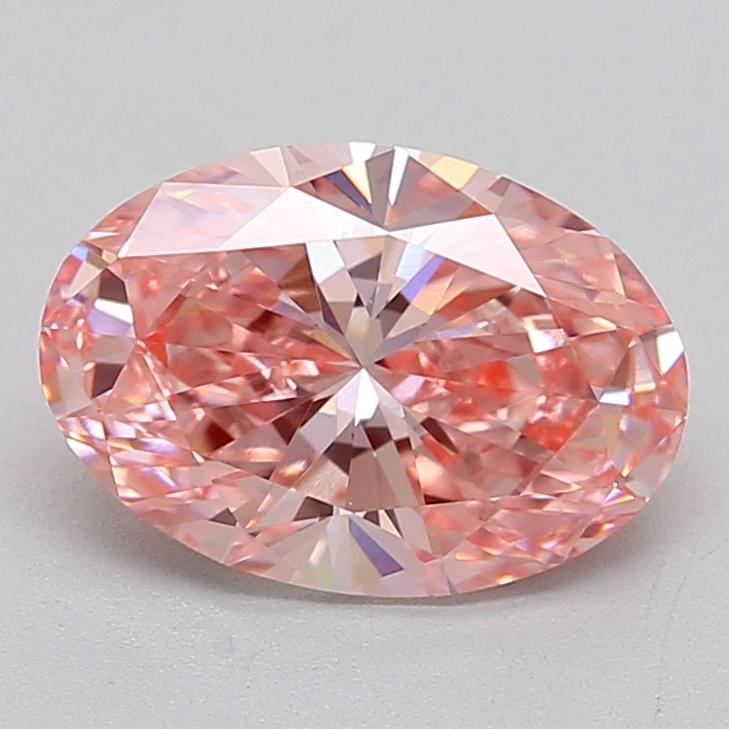 1.78 Ct. Fancy Vivid Pink Oval Lab Grown Diamond