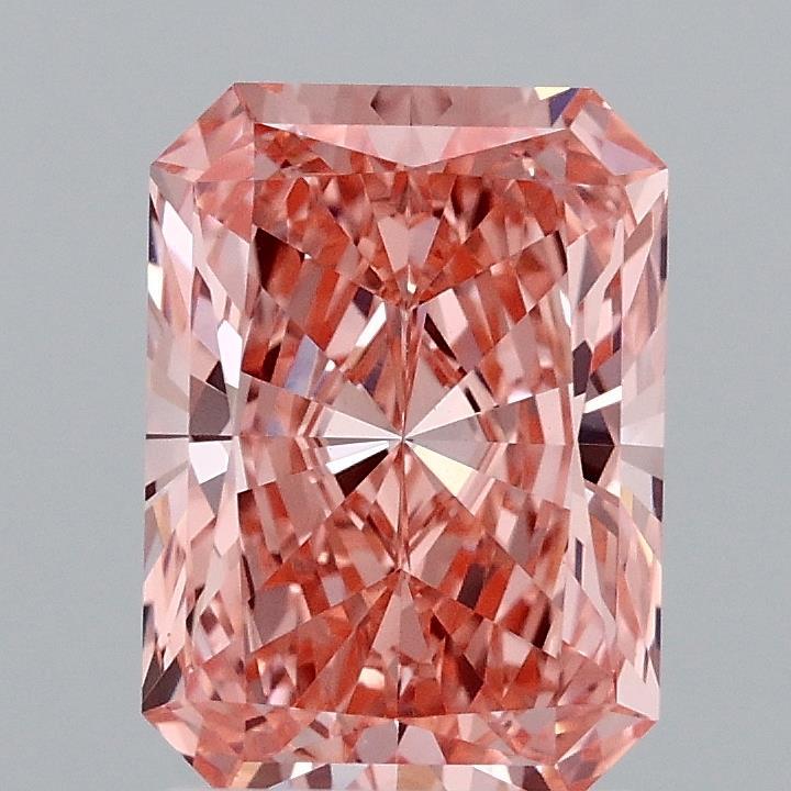 2.10 Ct. Fancy Vivid Pink Radiant Lab Grown Diamond