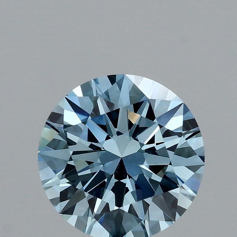 1.83 Ct. Fancy Vivid Blue Round Lab Grown Diamond