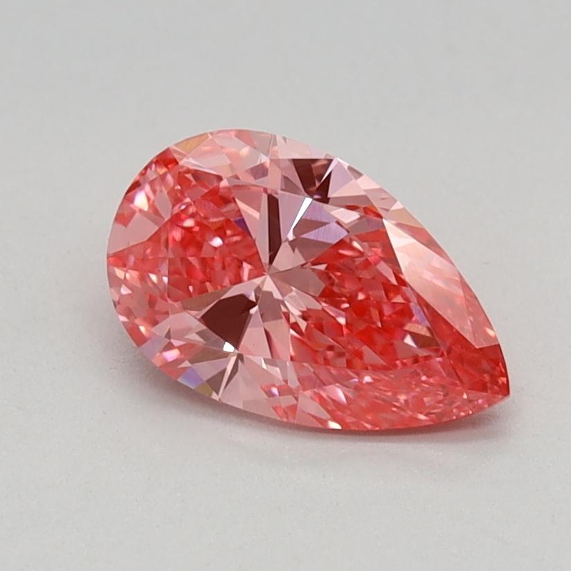0.63 Ct. Fancy Vivid Pink Pear Lab Grown Diamond