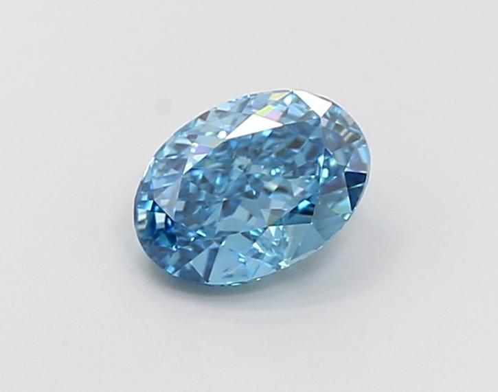 1.00 Ct. Fancy Vivid Blue Oval Lab Grown Diamond