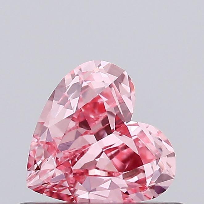 0.38 Ct. Fancy Vivid Pink Heart Lab Grown Diamond